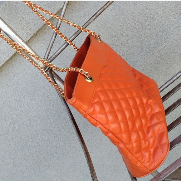 Tangerine Dream Bag Tote Satchel Purse Chanel style - Picture 13 of 13